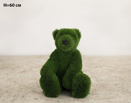 Топиари Медвежонок сидящий, h=80см - газон Deluxe оптом, фото 5