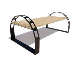 Парковая скамейка Арка, Сосна 1,5 м, фото 1