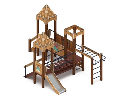 Детская игровая площадка Королевство (Картонное) ДИК 1.15.08-22 H=750 оптом, фото 3