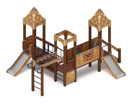 Детская игровая площадка Королевство (Картонное) ДИК 1.15.08-22 H=750 оптом, фото 1