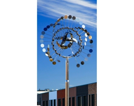 Скульптура из нержавеющей стали Бриз Стандартный размер, 8-гранное конусовидное основание из нержавеющей стали оптом, фото 5