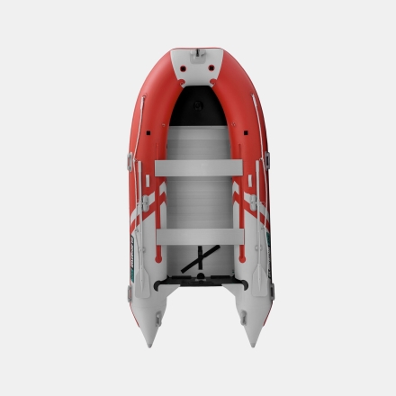 Gladiator C 370 AL ACTIVE Красно-белый моторная лодка ПВХ Алюминиевый пайол оптом, фото 4
