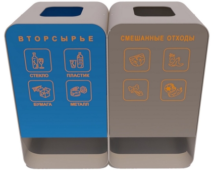 Урна уличная «Дуэт» оптом, фото 2