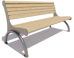 Скамейка парковая Берлин, Сосна 0,6 м, фото 1