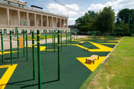 3 разноуровневых турника, составляющие треугольник оптом, фото 2