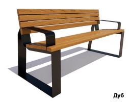 Парковая скамейка Подольск, Сосна 1,5 м, фото 2