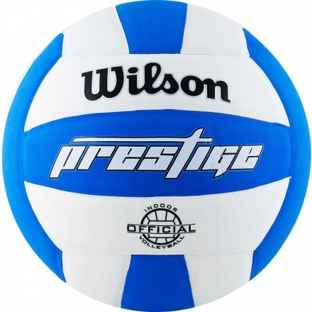 Мяч волейбольный &quot;Wilson  Prestige&quot;, размер 5, синт.кожа TPE, бело-сине-черный оптом, фото 1
