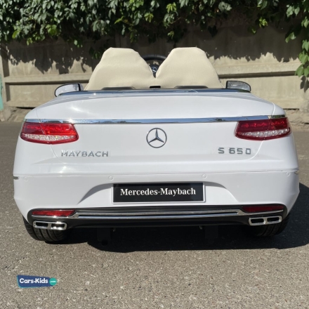 Электромобиль Mercedes-Benz Maybach S650 ZB188 Cabriolet белый оптом, фото 7