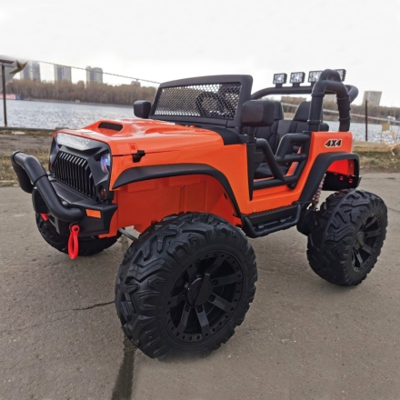 Электромобиль Jeep Wrangler JC666 оранжевый оптом, фото 1