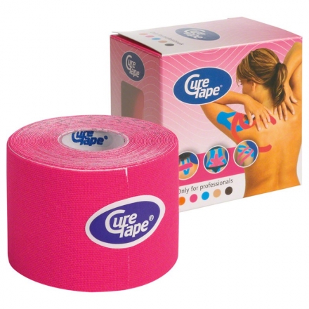 Тейп кинезиологический CureTape Pink, 5 см x 5 м, арт. 160165, розовый оптом, фото 1