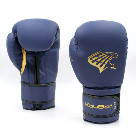 Перчатки боксерские KouGar KO700-10, 10oz, темно-синий оптом, фото 3