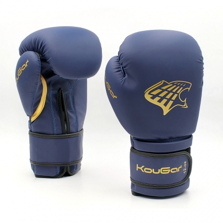 Перчатки боксерские KouGar KO700-10, 10oz, темно-синий оптом, фото 5