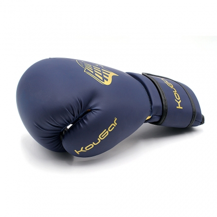 Перчатки боксерские KouGar KO700-10, 10oz, темно-синий оптом, фото 6