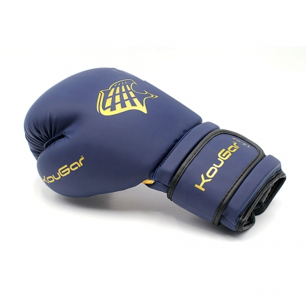 Перчатки боксерские KouGar KO700-10, 10oz, темно-синий оптом, фото 4