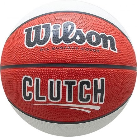 Мяч баскетбольный WILSON Clutch, р.7, красно-бело-черный оптом, фото 1