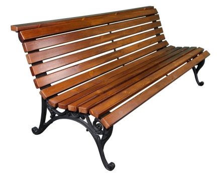 Скамейка Алушта, Лиственница 1,5 м оптом, фото 3