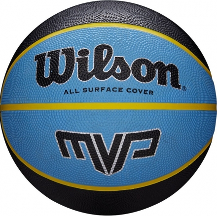 Мяч баск. WILSON MVP, арт.WTB9019XB07, р.7, резина, бутил.камера, сине-черный оптом, фото 1