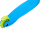 Самокат 3-колесный Zippy 3D, 120/80 мм, синий оптом