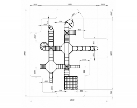 Детская игровая площадка Морской ДИК 2.17.07-01 H=1200 H=2000 оптом, фото 6