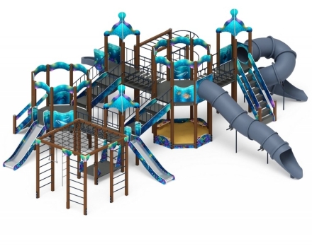 Детская игровая площадка Морской ДИК 2.17.07-01 H=1200 H=2000 оптом, фото 3