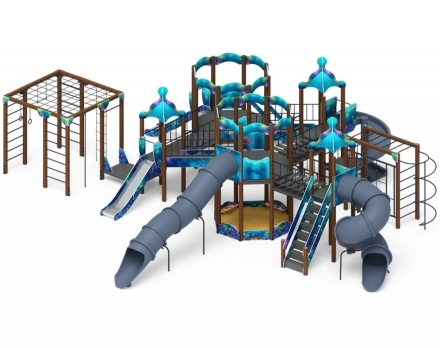 Детская игровая площадка Морской ДИК 2.17.07-01 H=1200 H=2000 оптом, фото 2
