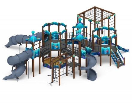 Детская игровая площадка Морской ДИК 2.17.07-01 H=1200 H=2000 оптом, фото 1