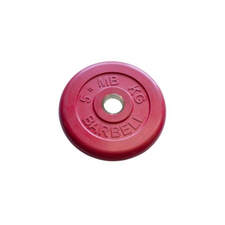 Диск обрезиненный Barbell d 31 мм цветной 5 кг оптом, фото 1