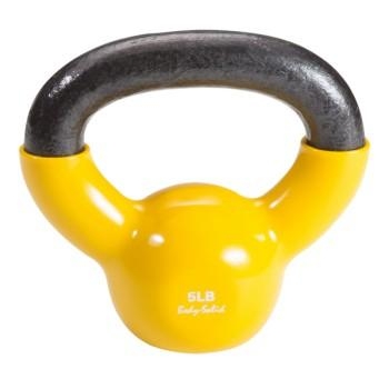 Гиря 2,3 кг (5lb) обрезиненная желтая оптом, фото 1