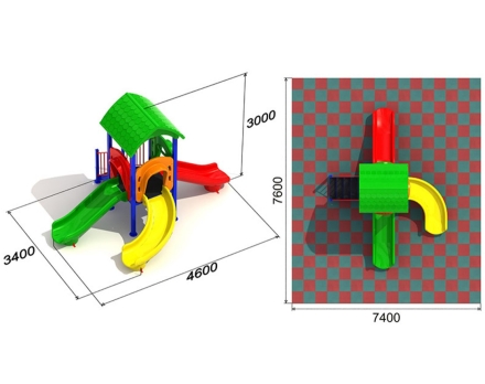 Детская площадка Ромашка 4.1 оптом, фото 3