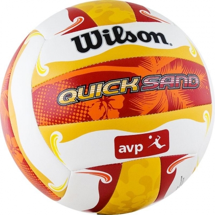 Мяч волейбольный &quot;Wilson AVP Quicksand Aloha&quot;, размер 5, бело-желто-красный оптом, фото 1