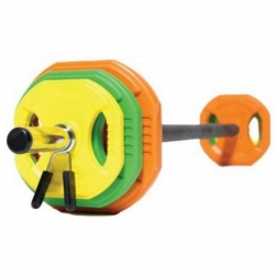 Штанга для аэробики PROFI-FIT 20090, обрезиненные диски 1.25, 2.5, 5 кг по 2шт, фото 1 Штанга для аэробики PROFI-FIT 20090, обрезиненные диски 1.25, 2.5, 5 кг по 2шт, фото 1