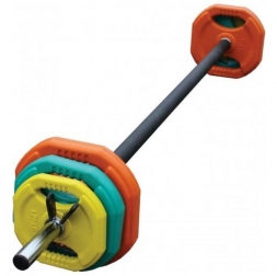 Штанга для аэробики PROFI-FIT 20090, обрезиненные диски 1.25, 2.5, 5 кг по 2шт, фото 2 Штанга для аэробики PROFI-FIT 20090, обрезиненные диски 1.25, 2.5, 5 кг по 2шт, фото 2