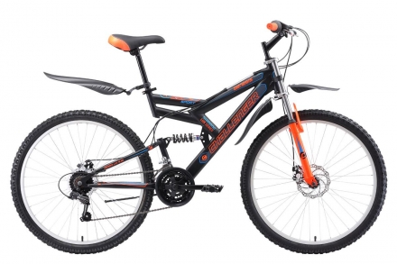 Велосипед Challenger Genesis Lux FS 26 D чёрный/оранжевый/голубой 20&#039;&#039; оптом, фото 1