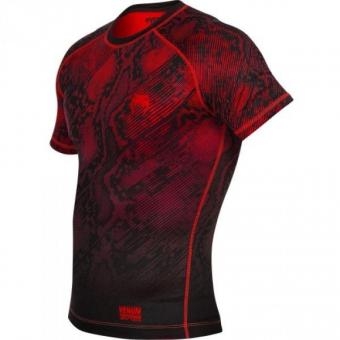 Компрессионная футболка Venum &quot;Fusion&quot; Compression T-shirt - Black Red Short Sleeves оптом, фото 2