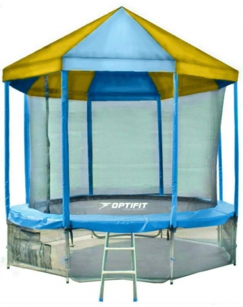 Батут OPTIFIT Like Blue 16ft 4,88 м с сине-желтой крышей оптом, фото 1