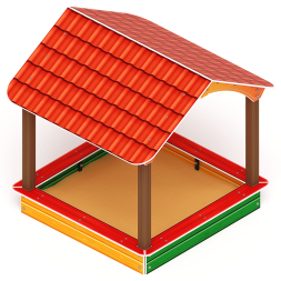 Песочный дворик с навесом Домик - ИО 6.01.02, фото 2 Песочный дворик с навесом Домик - ИО 6.01.02, фото 2