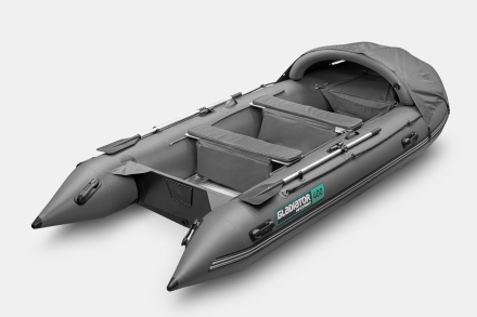Gladiator C 400 AL ACTIVE Темно-серый моторная лодка ПВХ Алюминиевый пайол оптом, фото 2