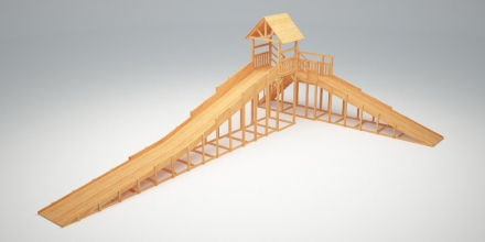 Зимняя деревянная горка &quot;Зима Wood&quot;-10 оптом, фото 1