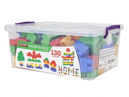 Конструктор из 130 деталей Pilsan Master Blocks (03-452) оптом, фото 3