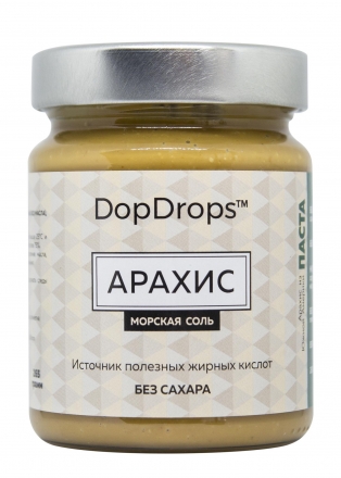 Арахисовая паста с морской солью, в стекле, 265г оптом, фото 2