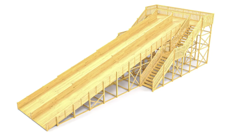 Зимняя горка Савушка Зима Wood 12/1 Без места для хранения оптом, фото 1