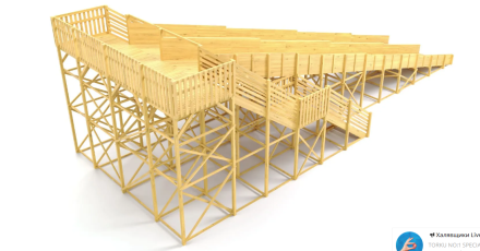 Зимняя горка Савушка Зима Wood 12/1 Без места для хранения оптом, фото 3