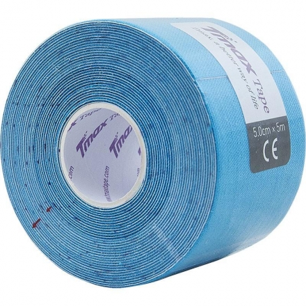 Тейп кинезиологический Tmax Extra Sticky Blue (5 см x 5 м), арт. 423129, голубой оптом, фото 1