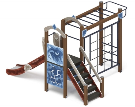 Детская игровая площадка Играйте с нами (Алтай) горка Н 1200 ДИК 2.01.1.05-04 оптом, фото 2