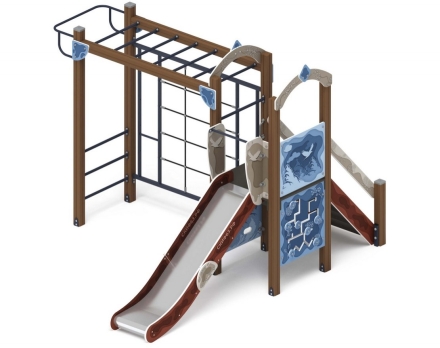 Детская игровая площадка Играйте с нами (Алтай) горка Н 1200 ДИК 2.01.1.05-04 оптом, фото 1