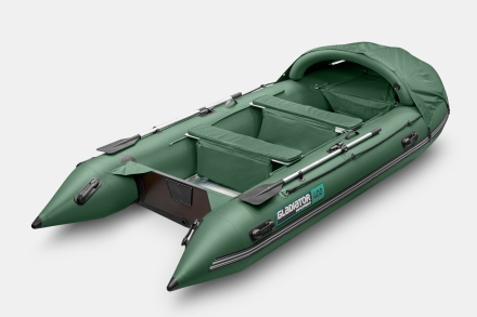 Gladiator C 400 AL ACTIVE Зеленый моторная лодка ПВХ Алюминиевый пайол оптом, фото 2