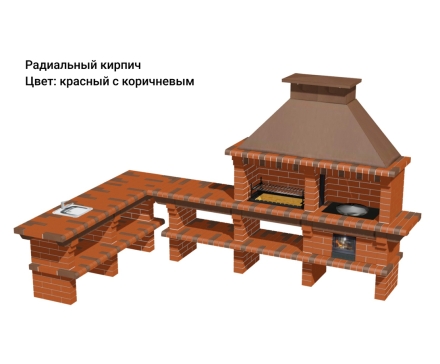 Печь Аристократ 7304 Радиальный кирпич красный оптом, фото 13