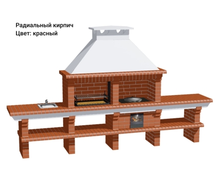Печь Аристократ 736 Прямоугольный кирпич графитовый серый оптом, фото 9