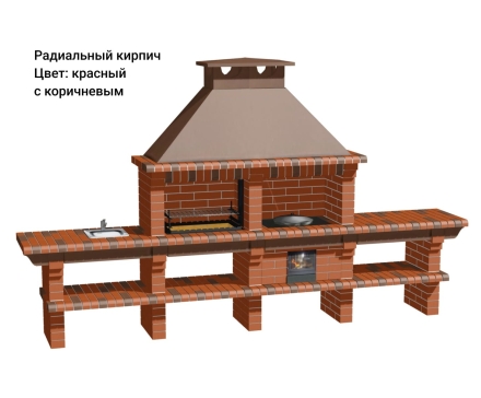 Печь Аристократ 736 Прямоугольный кирпич графитовый серый оптом, фото 11