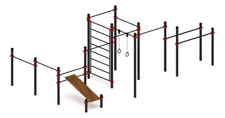 Воркаут 89 красный ВТ 11.23-01 оптом, фото 2